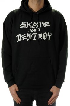 Thrasher Skate & Destroy black Sudadera con capucha