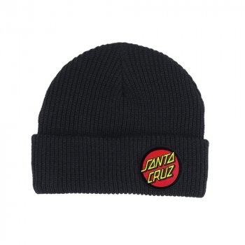 Santa Cruz Classic Label Dot II black Beanie