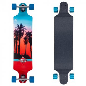 D-Street Drop Down Hawaiian 39.5 Komplett Longboard