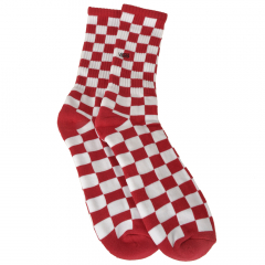Vans Checkerboard Crew red/white Socks