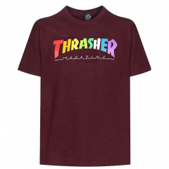 Thrasher Rainbow Mag maroon T-Shirt