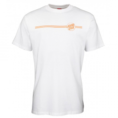 Santa Cruz Opus Dot Stripe white/orange T-Shirt