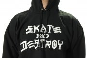 Thrasher Skate & Destroy black Sudadera con capucha