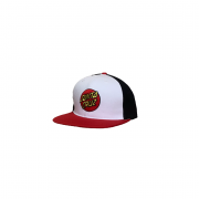 Santa Cruz Classic Dot white/black/red Snap back Cap