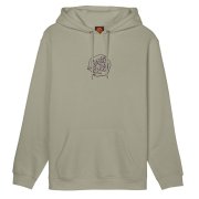 Santa Cruz Fever Dream Mono Font Dot stone grey Sudadera con Capucha