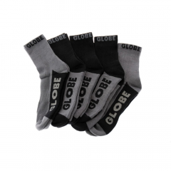 Globe New Tradie black/grey Pack of 5 Socks