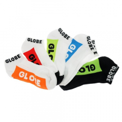 Globe Multi Brights Pack of 5 Ankle Socks